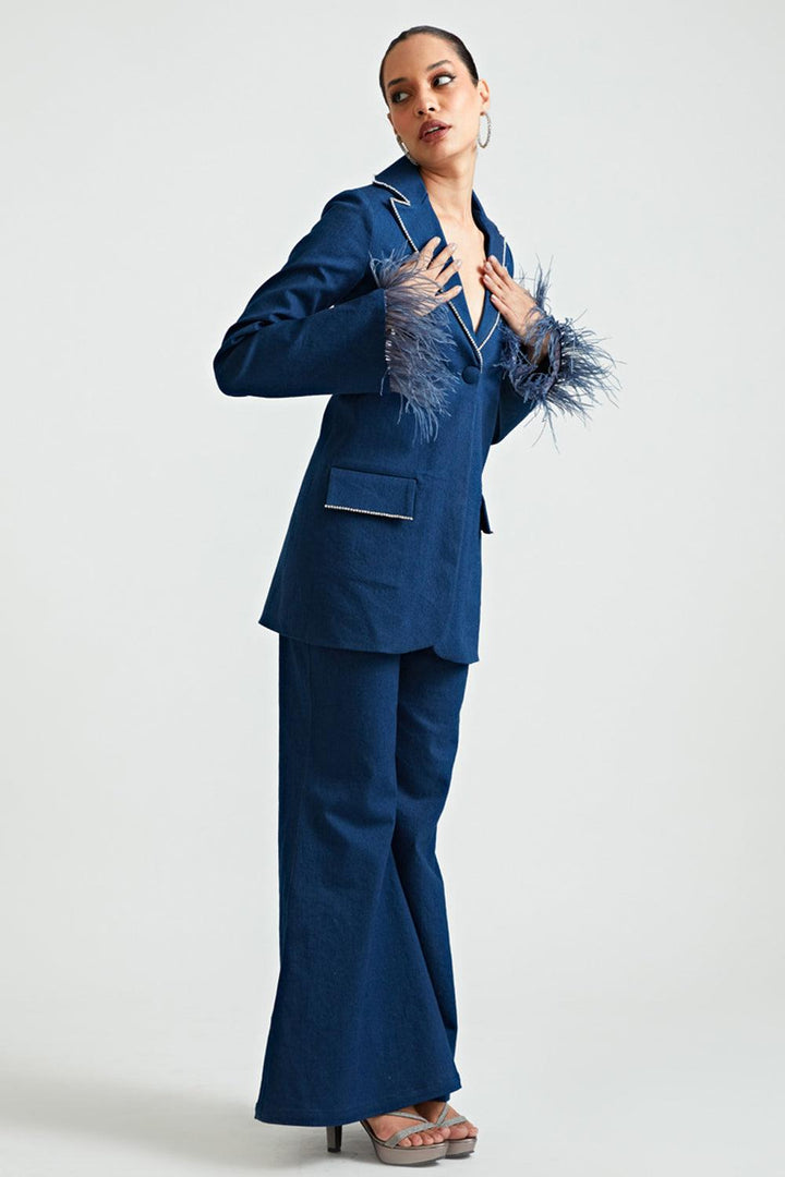 Blue Swan Co-ord Trousers - ANI CLOTHING