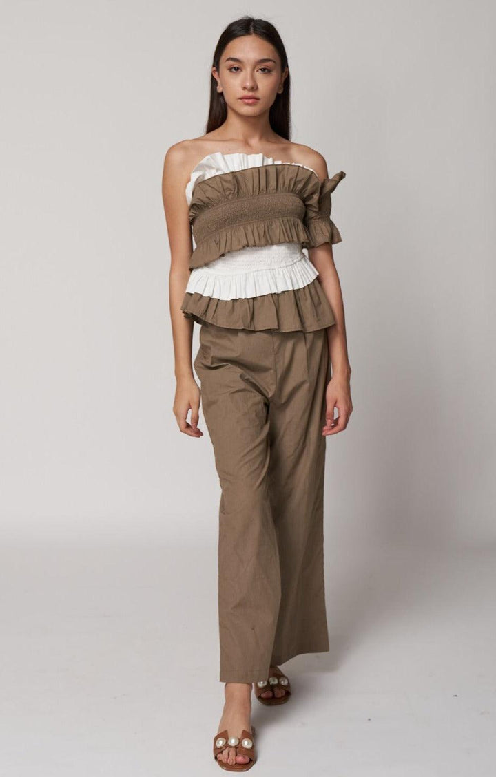Colour-Block Smock Top - ANI CLOTHING