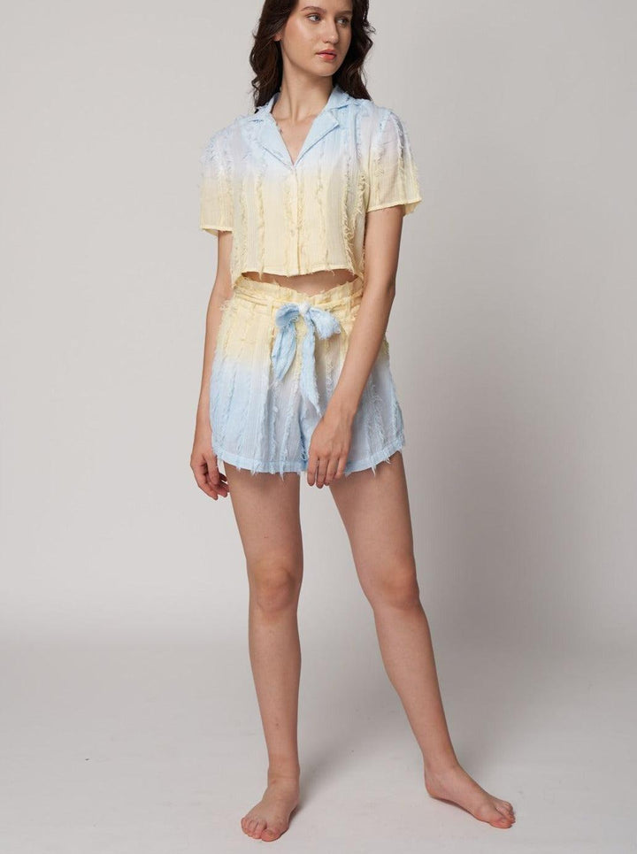 Ombré Co-ord Shorts - ANI CLOTHING