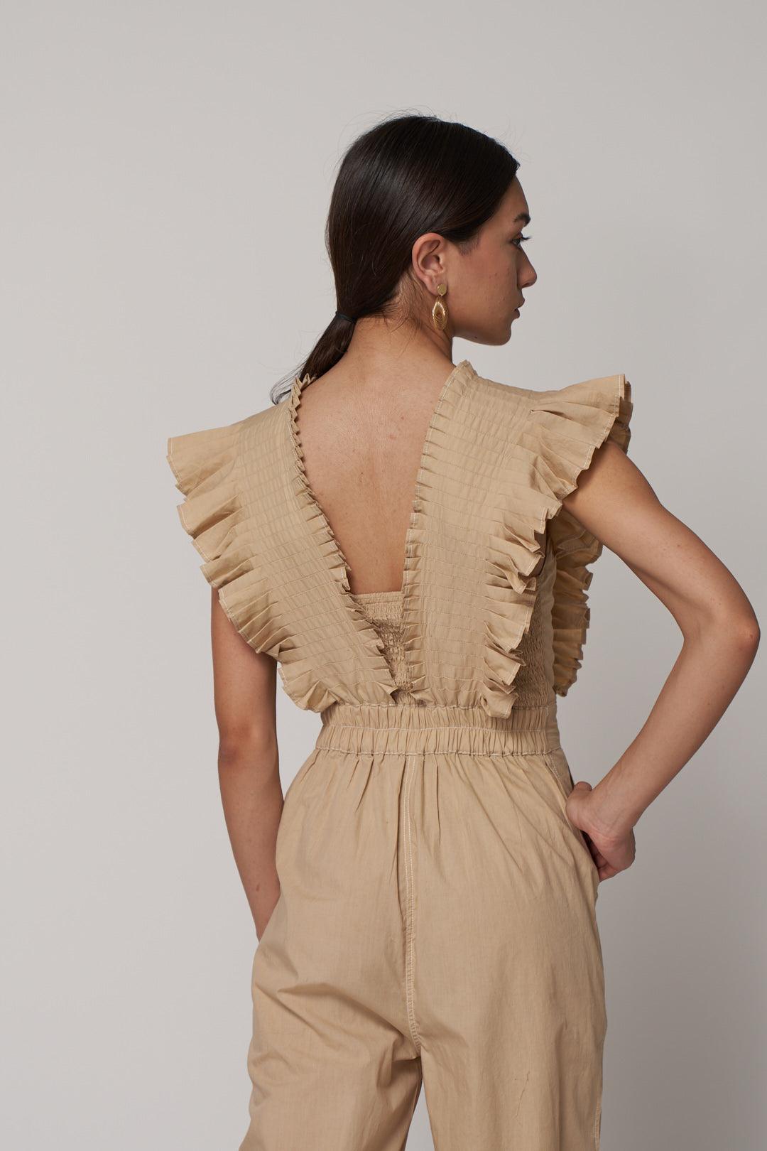 Tea Pleated Jumpsuit - ANI CLOTHING