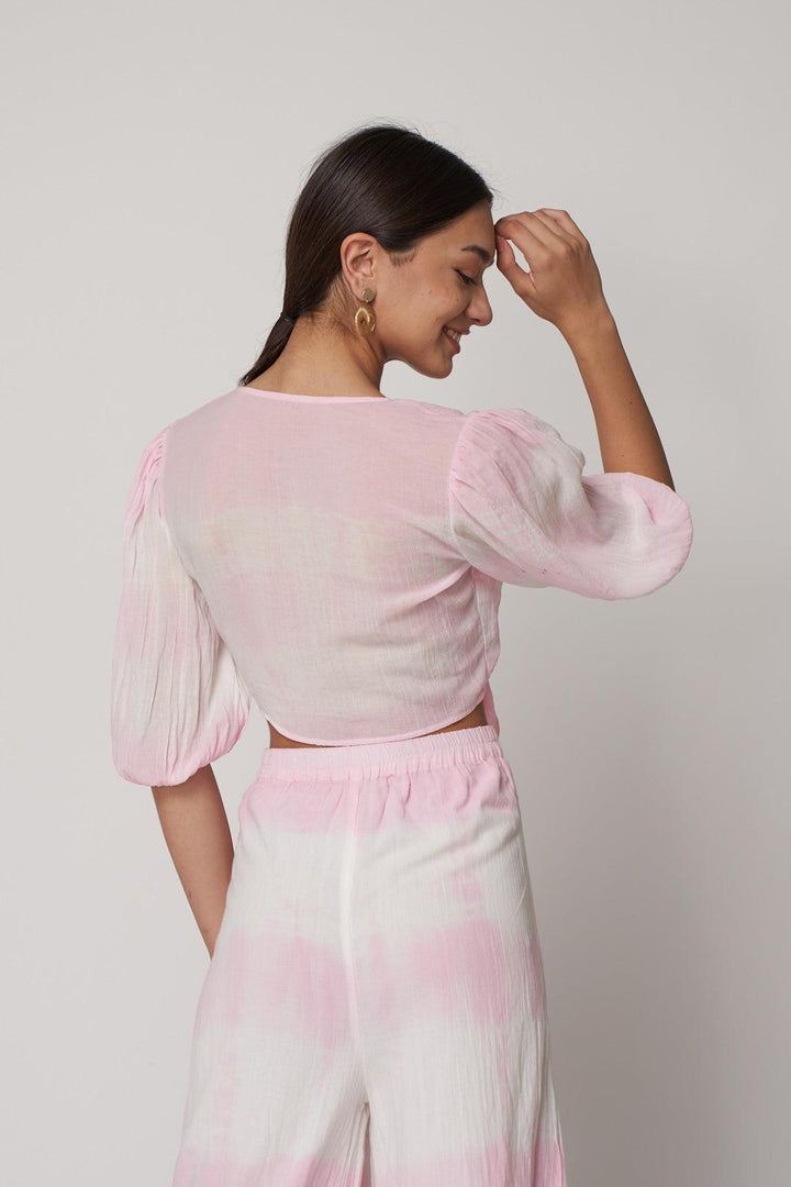 Pink Tie-Dye Wide Leg Pants - ANI CLOTHING