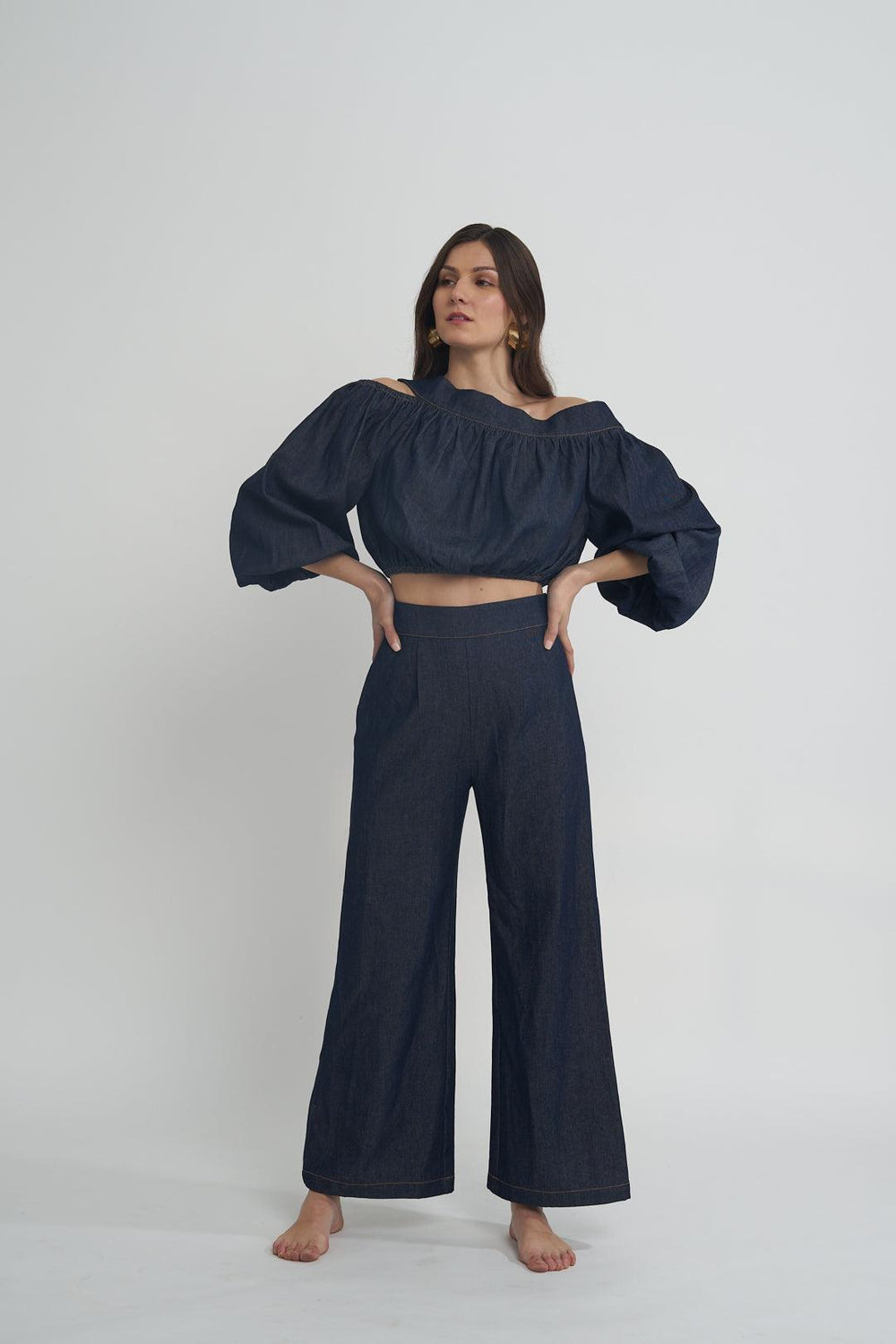 Denim Brick Co-ord - ANI CLOTHING
