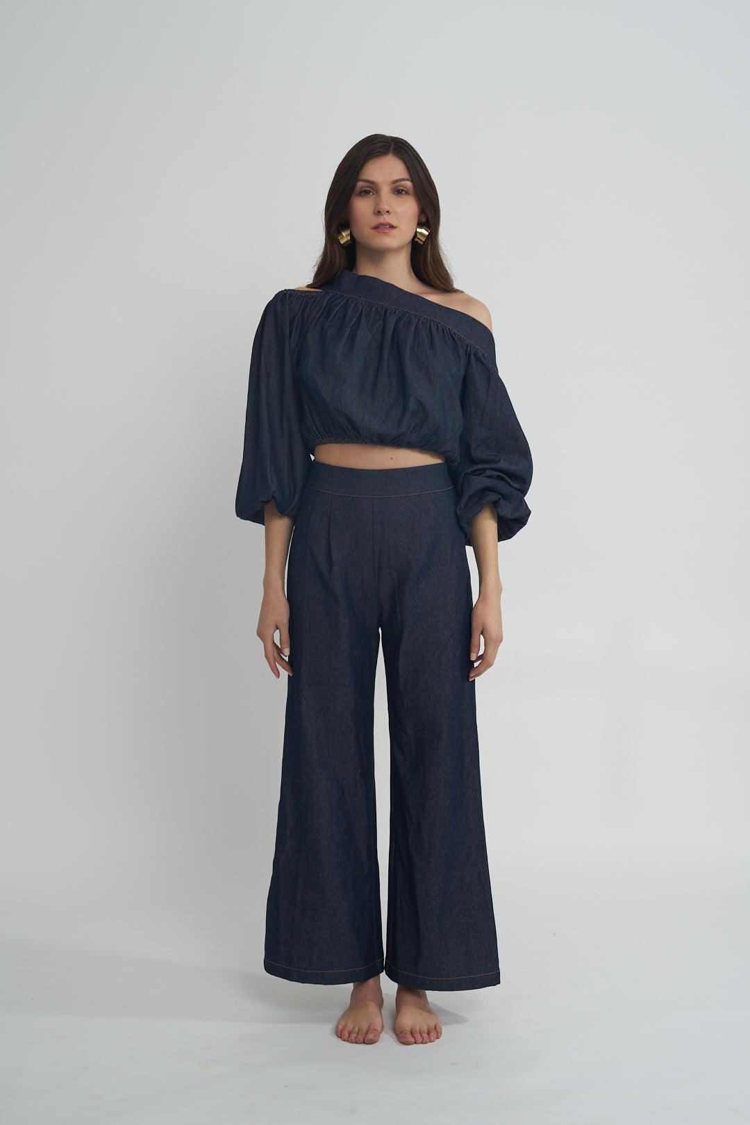 Denim Brick Co-ord - ANI CLOTHING