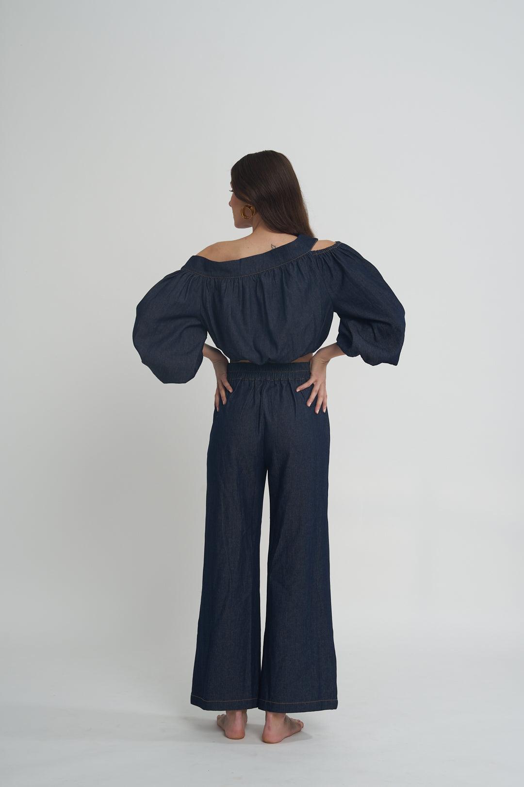 Denim Brick Co-ord - ANI CLOTHING