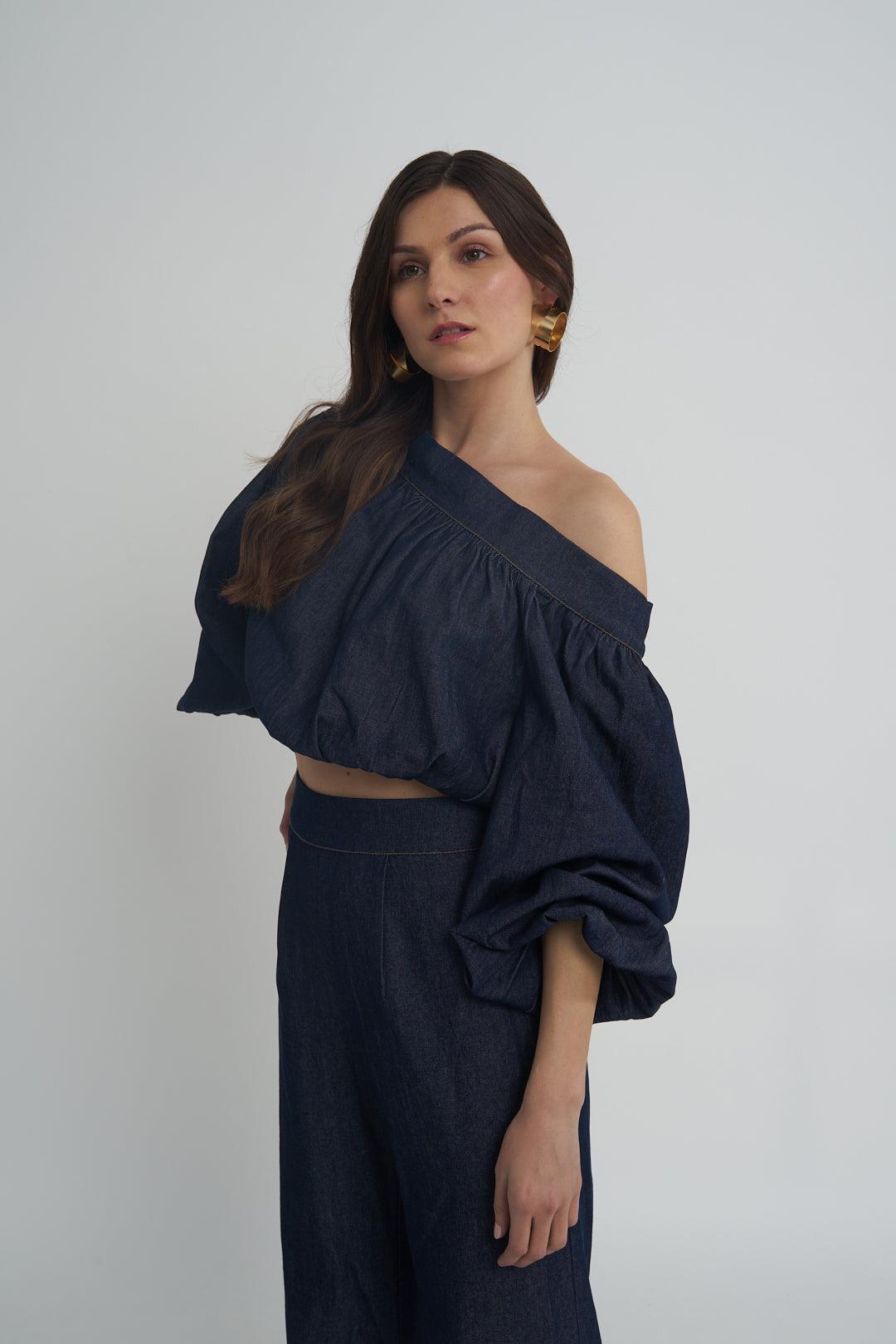 Denim Brick Co-ord - ANI CLOTHING