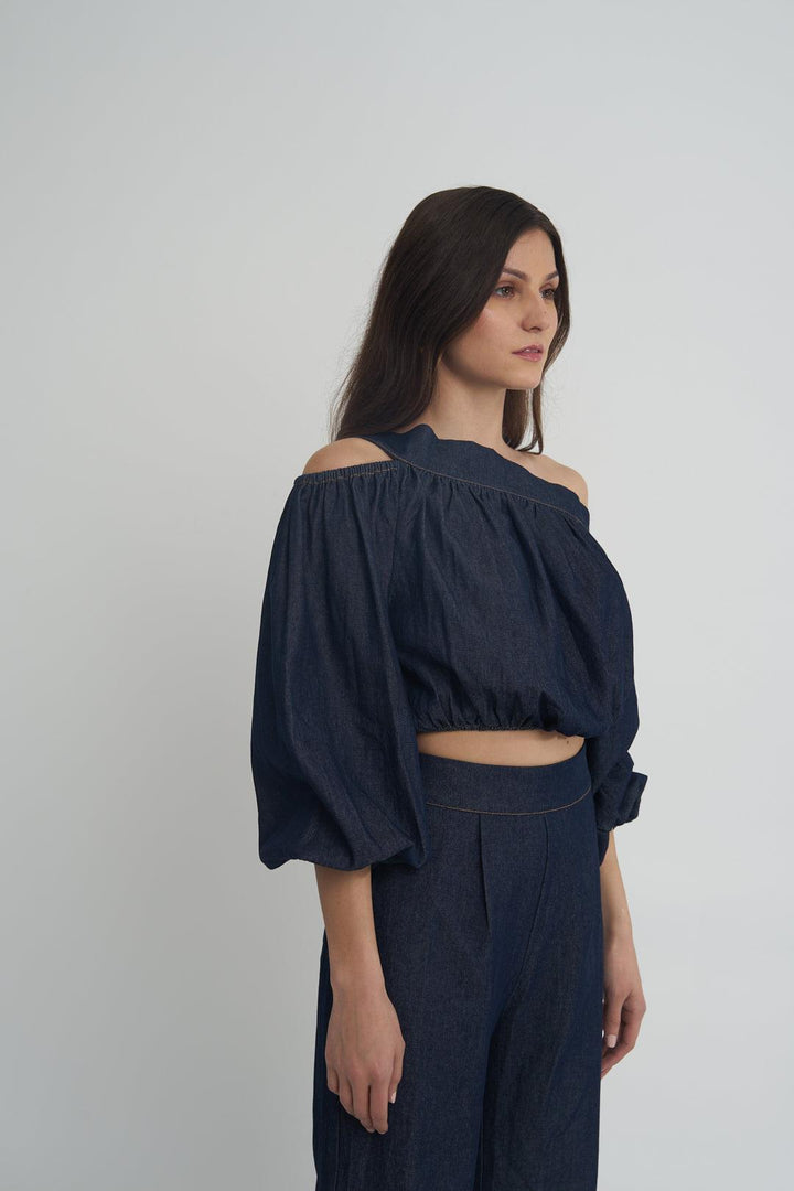 Denim Brick Co-ord - ANI CLOTHING