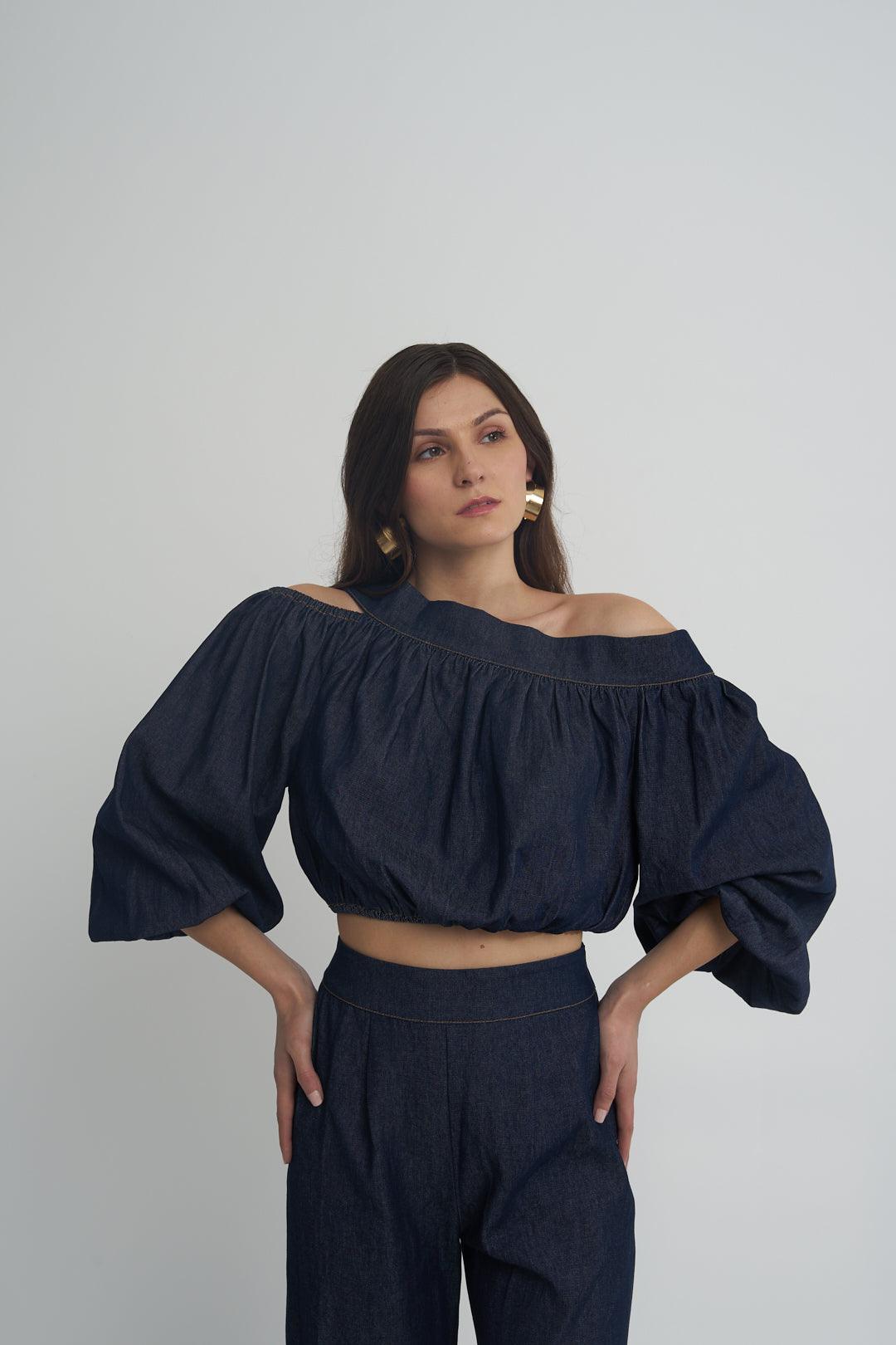 Denim Brick Co-ord - ANI CLOTHING