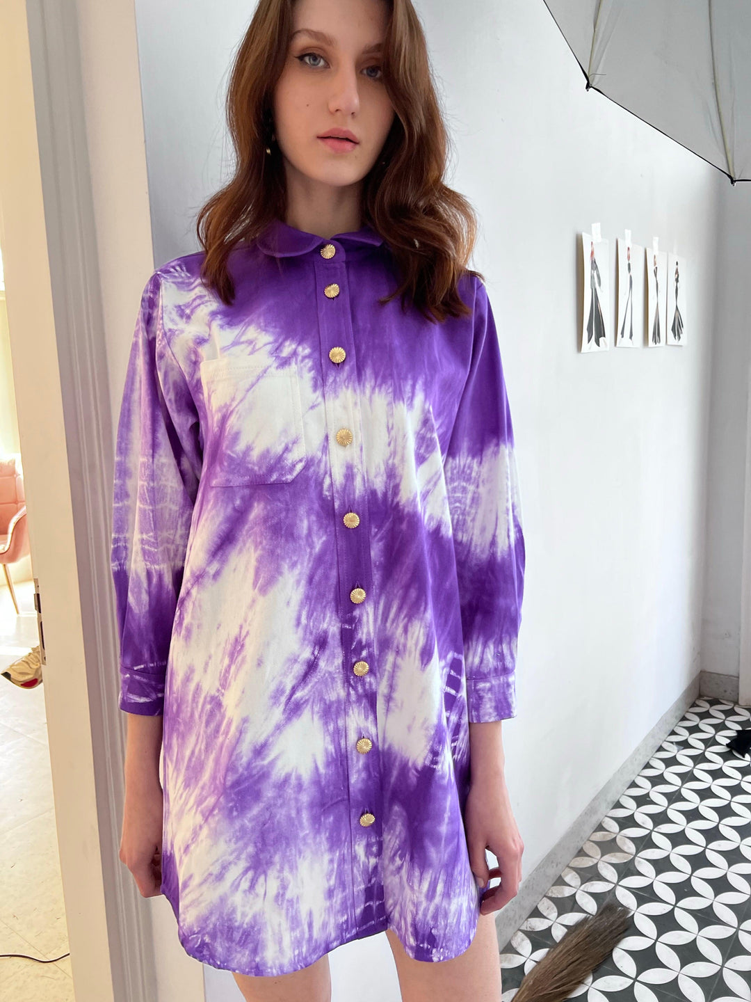 PFW Tie-Dye Shacket - ANI CLOTHING