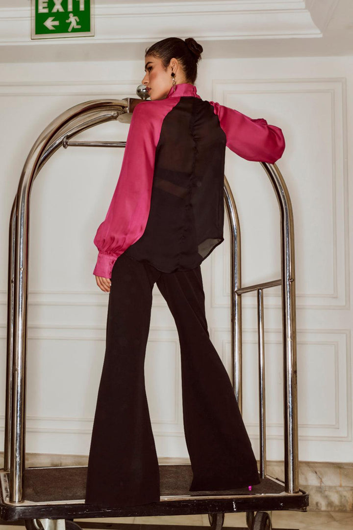 Black Flared Trousers - ANI CLOTHING
